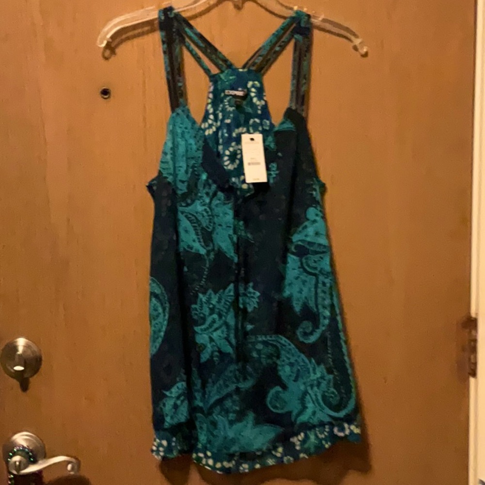 NWT-Print Strappy, Loose Fit Tank